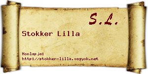Stokker Lilla névjegykártya